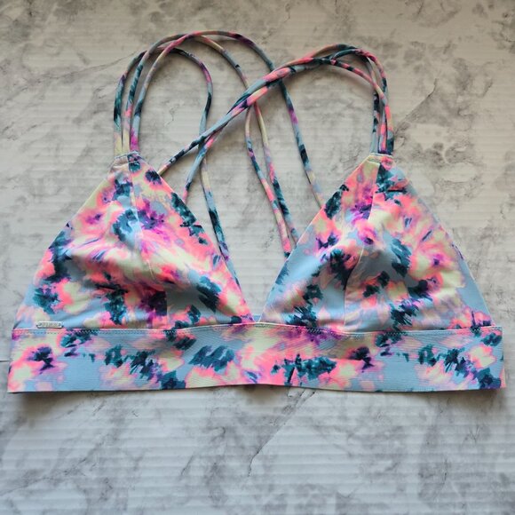 Victoria's Secret Pink Strappy Tie-Dyed Sports Bralette Sz M - Picture 5 of 13